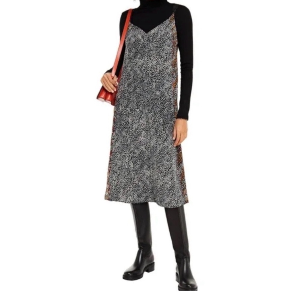 rag & bone Black Multi Floral Print Colette Slip Dress - Picture 12 of 12